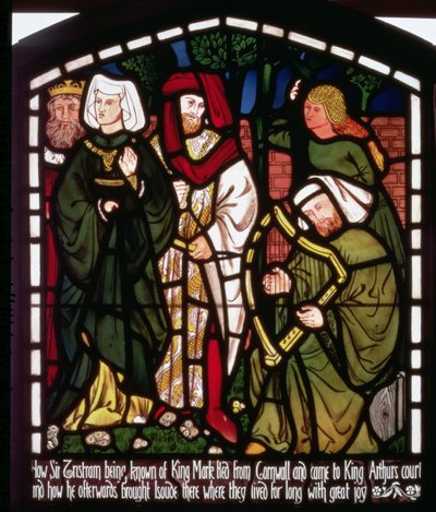 Tristan and Isolde the Fair at the Court of King Arthur, from 